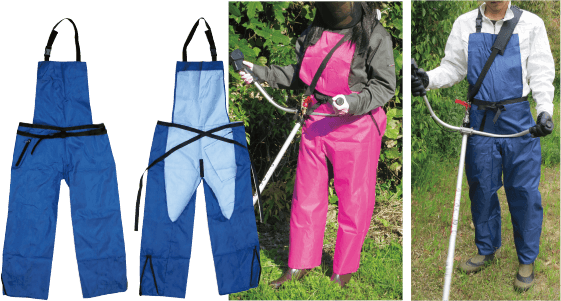 Water proof pants style Working apron (blue/pink)